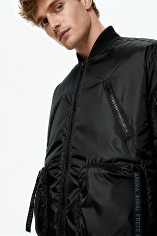 Gewatteerde Jas - Zwart