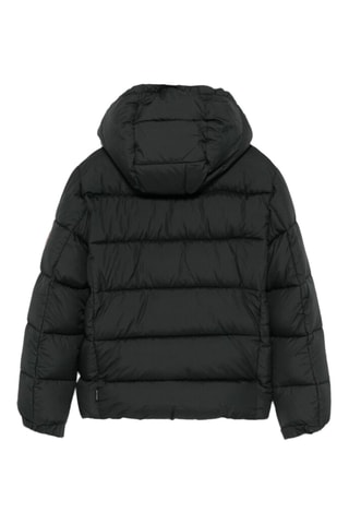 Gewatteerde jas met capuchon - Donkergroen