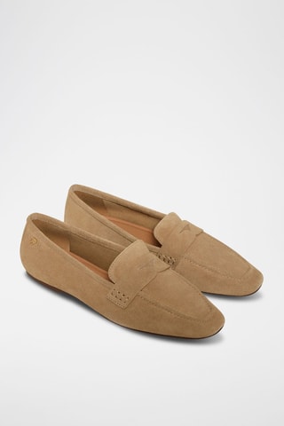 Mocassins em nobuck - Camel