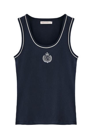 Camisola de alças - Azul-marinho