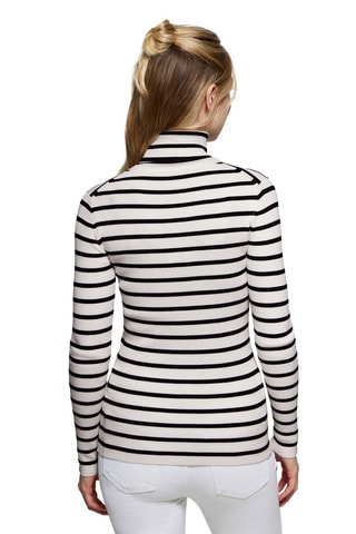 Camisola Cru e preto