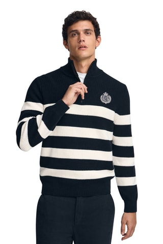 Camisola - Azul-marinho e cru