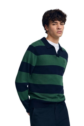 Camisola - Verde e azul-marinho