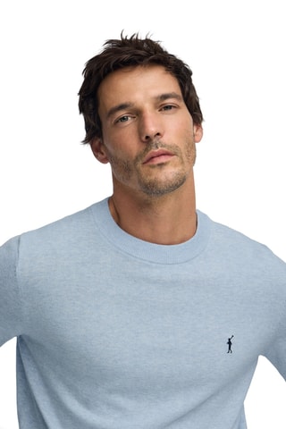 2 camisolas regular - Azul-marinho e azul-celeste