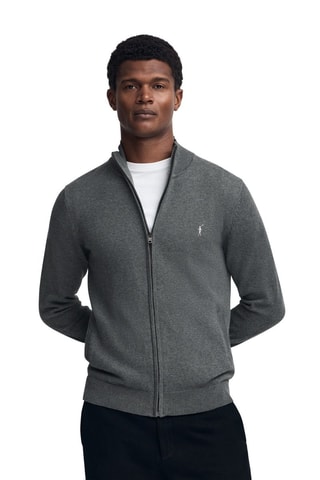 Casaco de malha - Cinzento-escuro mesclado