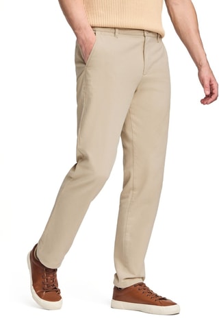 Calças chino regular - Bege