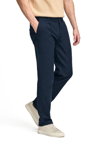 Calças slim - Azul-marinho