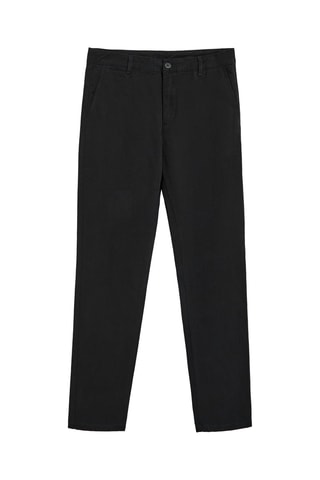 Calças Chino regular - Preto