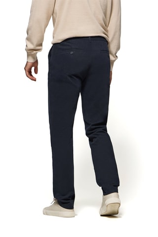Calças Chino regular - Azul-marinho