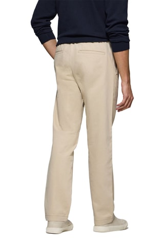 Calças direitas - Bege