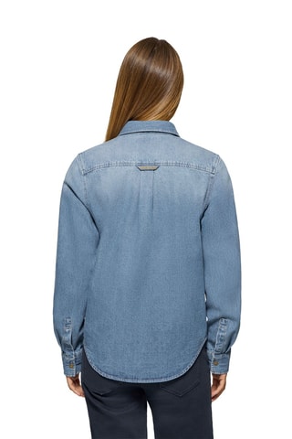 Camisa de ganga - Azul-claro