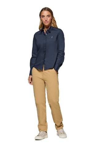 Camisa slim - Azul-marinho