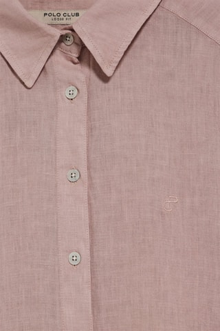 Camisa em linho - Rosa