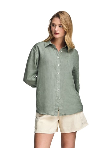 Camisa em linho - Verde