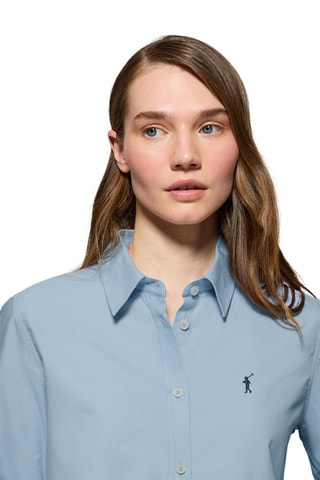 Camisa regular - Azul