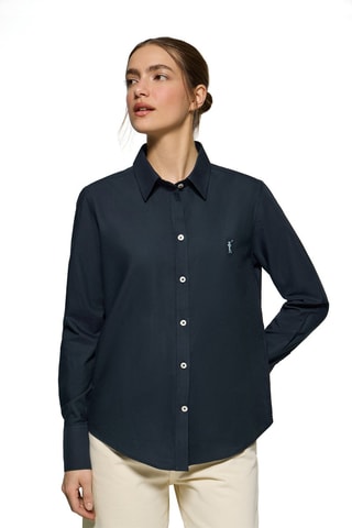 Camisa regular - Azul-marinho