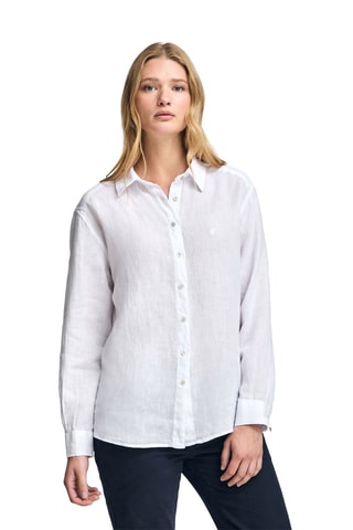 Camisa relaxed de linho - Branco