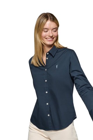 Camisa regular - Azul