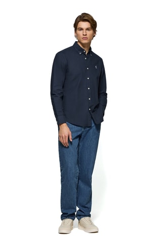 Camisa regular - Azul-marinho