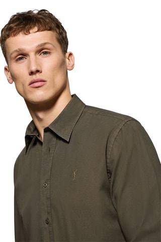 Camisa regular - Caqui