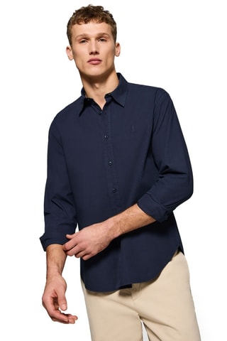 Camisa regular - Azul-marinho