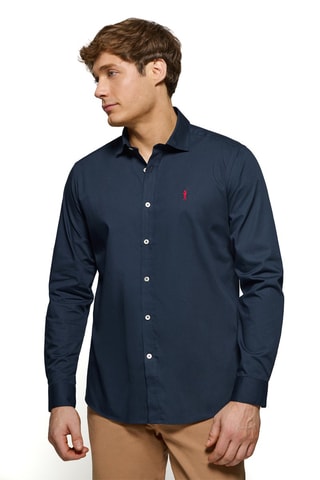 Camisa slim - Azul