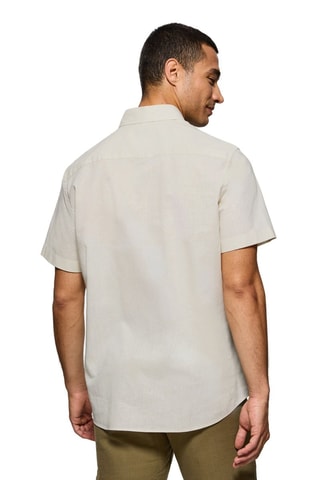 Polo regular em linho - Cru