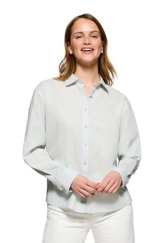 Calções relaxed em linho - Verde-claro