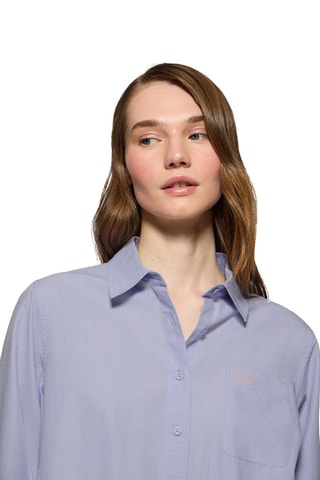 Camisa relaxed - Azul-celeste