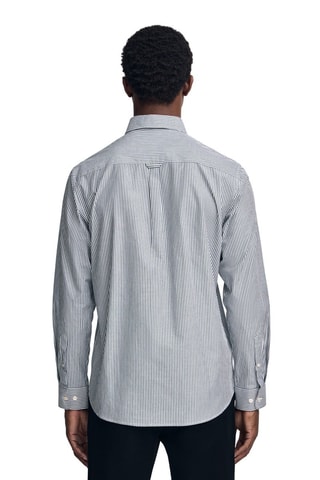 Camisa - Branco e azul-marinho