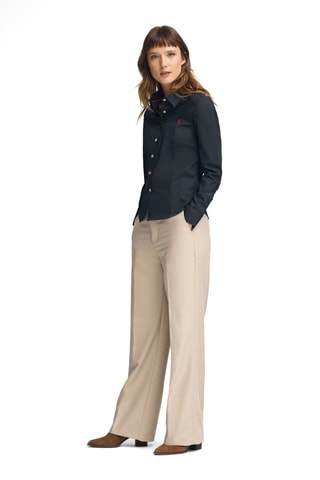 Camisa slim - Azul-marinho