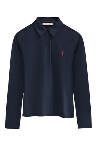 Polo slim - Azul-marinho