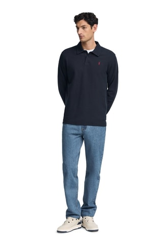 Polo relaxed - Azul-marinho