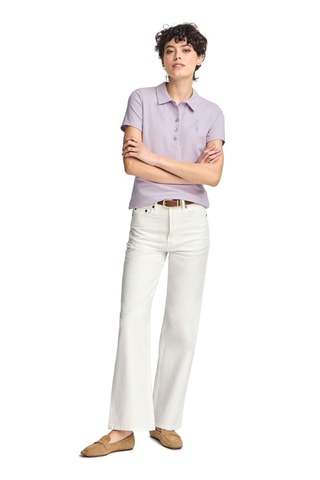 Polo slim - Mauve