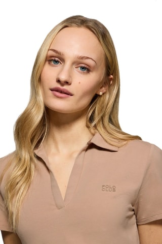 Polo slim - Marron clair