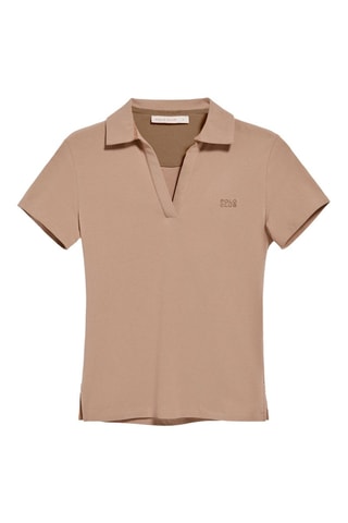 Polo slim - Marron clair