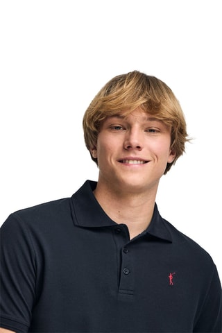 Polo regular - Azul-marinho