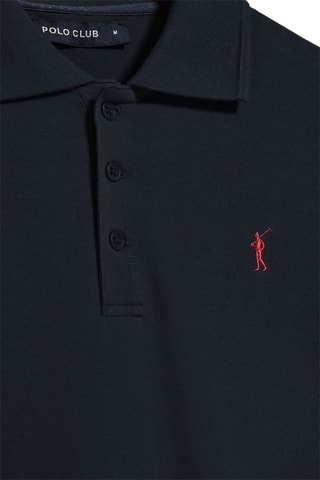 Polo regular - Azul-marinho