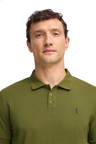 Polo regular - Verde-azeitona