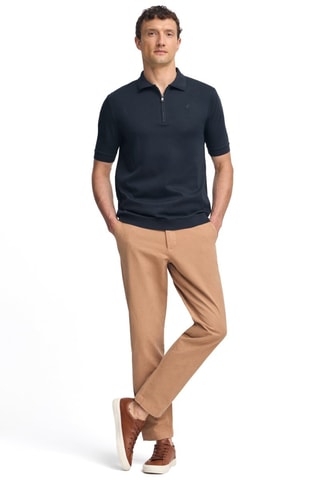 Polo regular - Azul-marinho