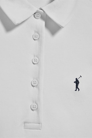 2 polos slim - Blanc et bleu