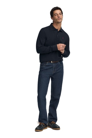 Polo regular - Azul-marinho