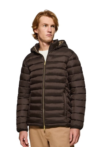 Blusão com capuz - Castanho