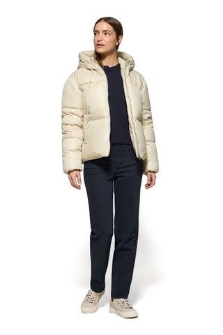 Blusão com capuz - Cru