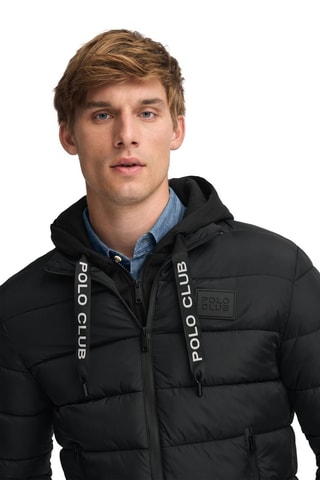 Blusão com capuz - Preto