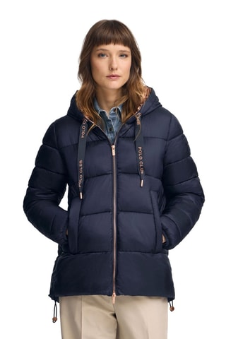 Blusão com capuz - Azul-marinho