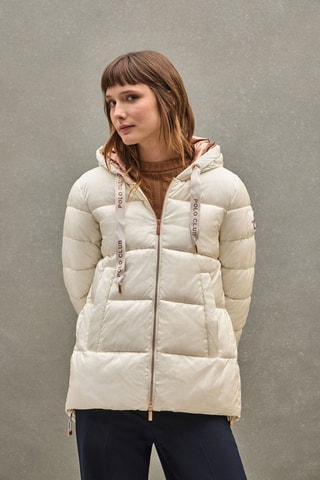 Blusão com capuz - Cru