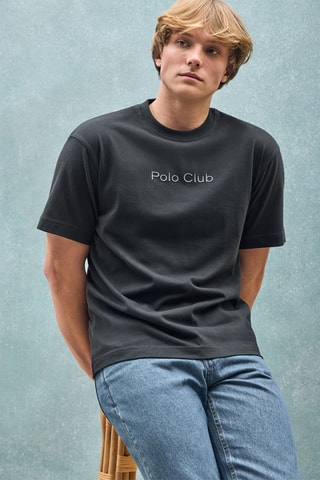 T-shirt relaxed - Preto