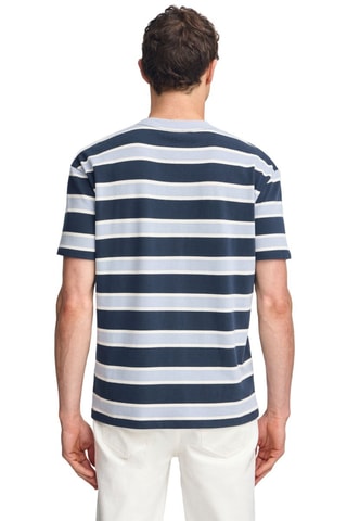 T-shirt regular - Azul-marinho e azul-celeste