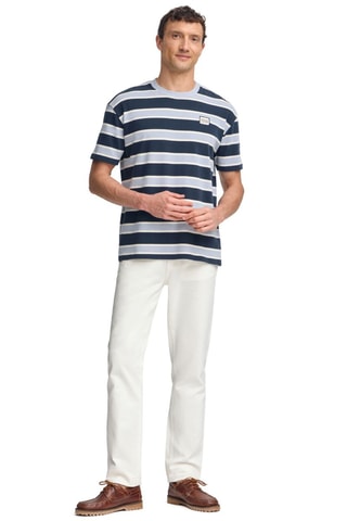 T-shirt regular - Azul-marinho e azul-celeste